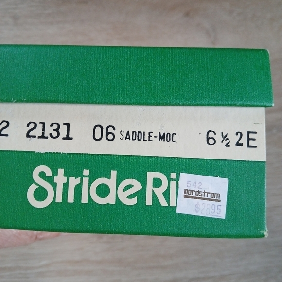 Vintage Child's Stride Rite Saddle Oxford Shoes Leather In Box Size 6.5 EE - Picture 11 of 13